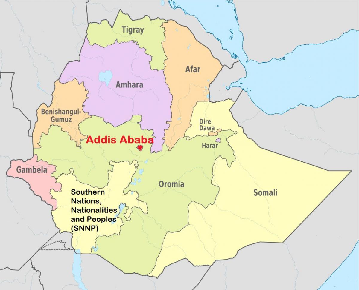 adisabebā, Etiopijā pasaules karti
