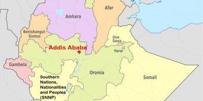 Adisabebā, Etiopijā pasaules karti