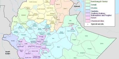 Hawassa Etiopija karte