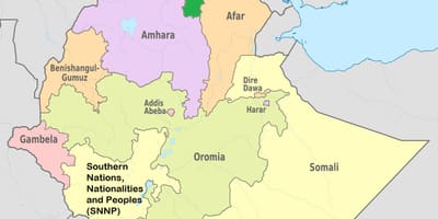 Etiopijas tigray karte